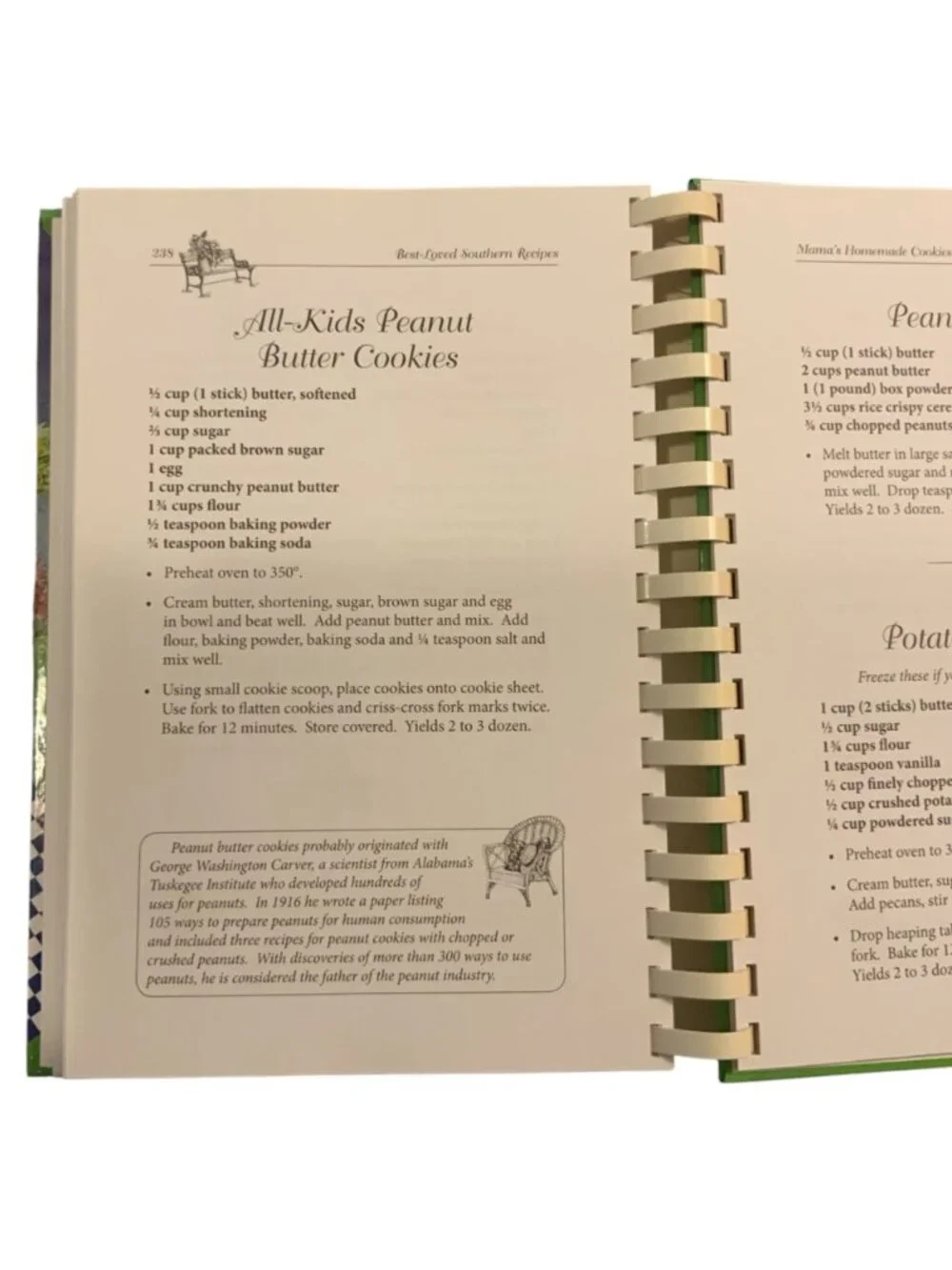 Best-Loved Southern Recipes Cookbook Spiral Bound 2009